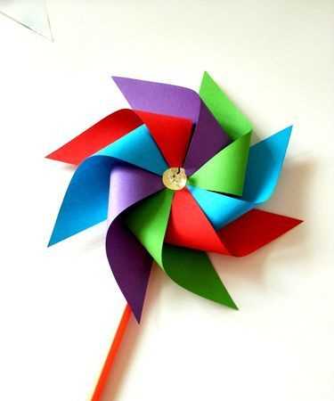 圓形風(fēng)車的做法圖片