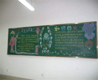 防火防盜安全知識黑板報