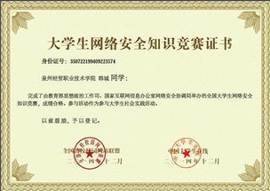 曾建峰安全知識(shí)竟賽平臺(tái)證書