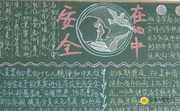 小學生黑板報校園外安全知識