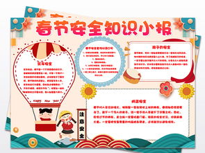 春節(jié)知識春節(jié)安全手抄報