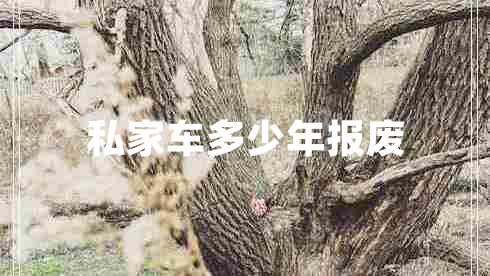 私家車多少年報廢