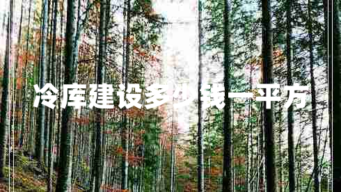 冷庫(kù)建設(shè)多少錢(qián)一平方