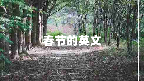 春節(jié)的英文