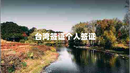 臺灣簽證個人簽證