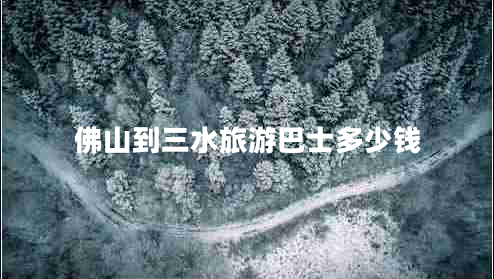 佛山到三水旅游巴士多少錢