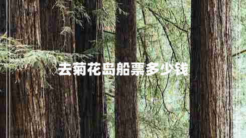 去菊花島船票多少錢