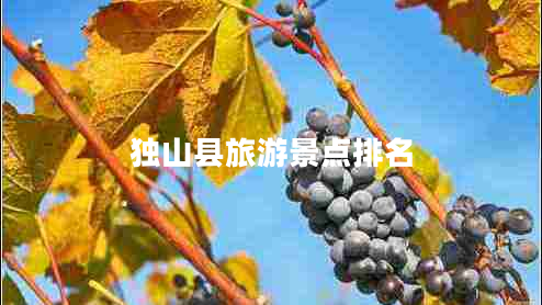 獨(dú)山縣旅游景點(diǎn)排名