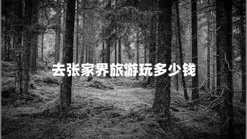 去張家界旅游玩多少錢(qián)