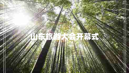 山東旅游大會(huì)開幕式