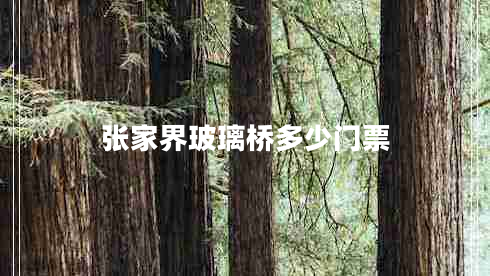 張家界玻璃橋多少門票