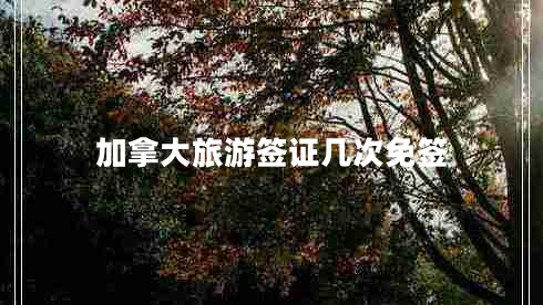 加拿大旅游簽證幾次免簽