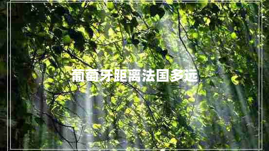 葡萄牙距離法國多遠