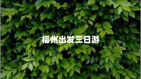 福州出發(fā)三日游 福州出發(fā)三日游