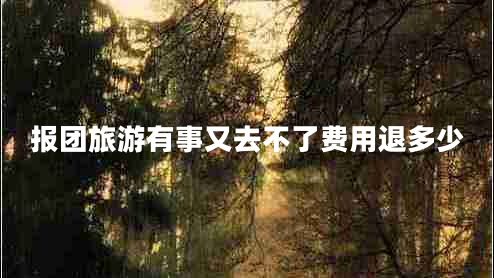 報團(tuán)旅游有事又去不了費用退多少 報團(tuán)旅游有事又去不了費用退多少