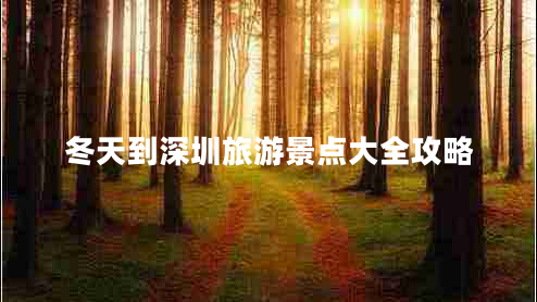 冬天到深圳旅游景點大全攻略 冬天到深圳旅游景點大全攻略