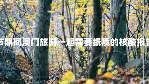 春節(jié)期間澳門旅游一起需要紙質(zhì)的核酸報(bào)告嗎 春節(jié)期間澳門旅游一起需要紙質(zhì)的核酸報(bào)告嗎