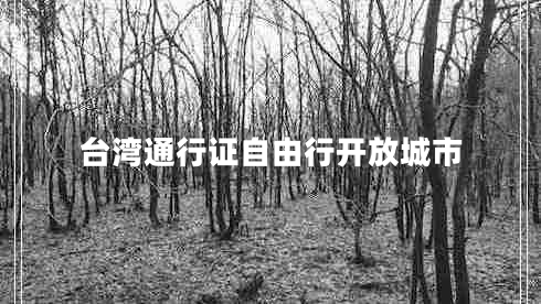 臺灣通行證自由行開放城市 臺灣通行證自由行開放城市