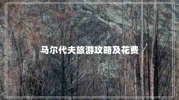 馬爾代夫旅游攻略及花費