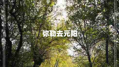 彌勒去元陽(yáng)