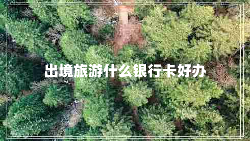 出境旅游什么銀行卡好辦