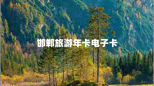 邯鄲旅游年卡電子卡