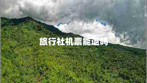 旅行社機(jī)票能退嗎