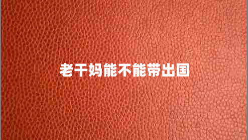 老干媽能不能帶出國