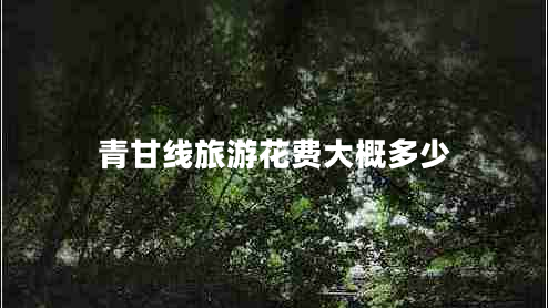 青甘線旅游花費大概多少