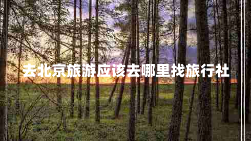 去北京旅游應(yīng)該去哪里找旅行社