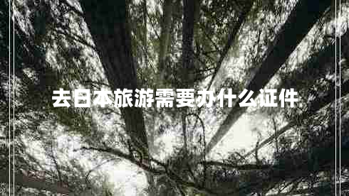 去日本旅游需要辦什么證件
