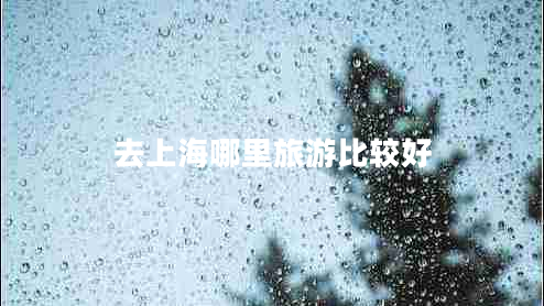 去上海哪里旅游比較好 去上海哪里旅游比較好