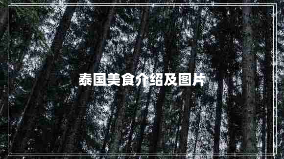 泰國美食介紹及圖片