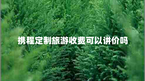 攜程定制旅游收費(fèi)可以講價(jià)嗎