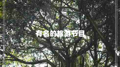 有名的旅游節(jié)目