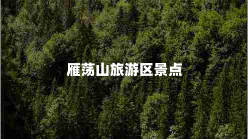 雁蕩山旅游區(qū)景點