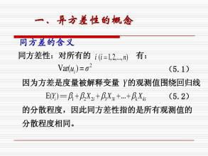 異方差性的檢驗方法有哪些