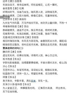 詩句,贊美,漂亮