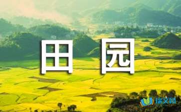 關于田園風景的作文開頭