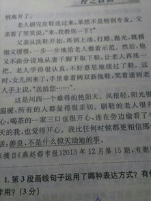 曬出我的作文的開頭仿造句