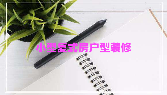 小型復(fù)式房戶型裝修