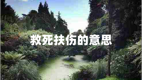 救死扶傷的意思 救死扶傷的意思