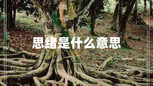 思緒是什么意思