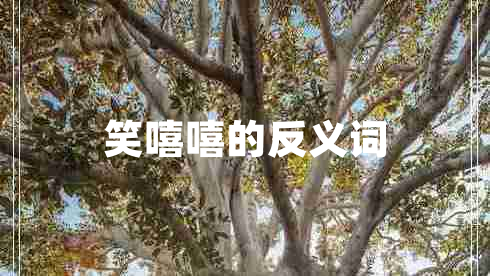 笑嘻嘻的反義詞