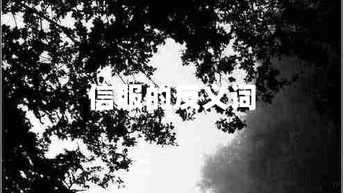 信服的反義詞