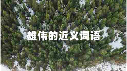 雄偉的近義詞語