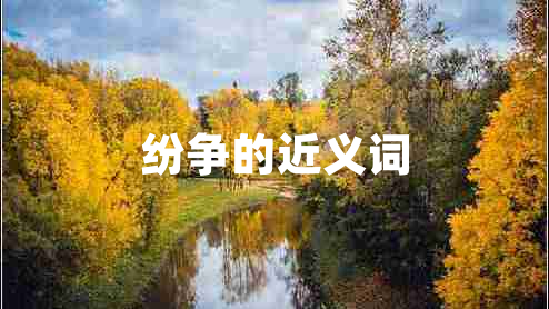 紛爭(zhēng)的近義詞