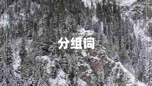 分組詞