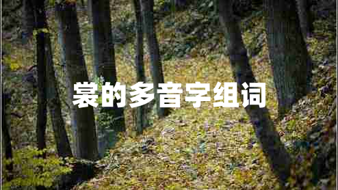 裳的多音字組詞 裳的多音字組詞
