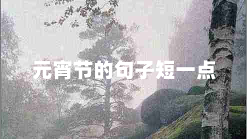 元宵節(jié)的句子短一點(diǎn) 元宵節(jié)的句子短一點(diǎn)